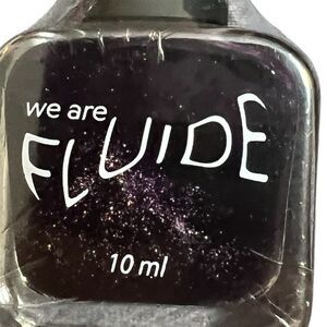 Fluide Starquake Black Sparkly Nail Polish 10ml